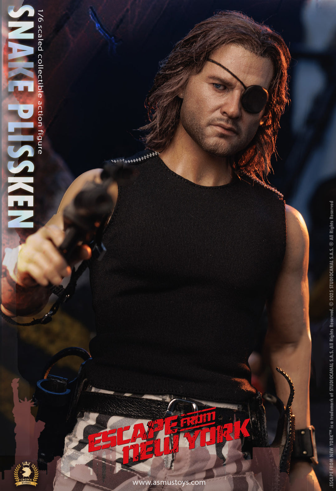Snake Plissken REAL HAIR VERSION – Asmus Collectibles