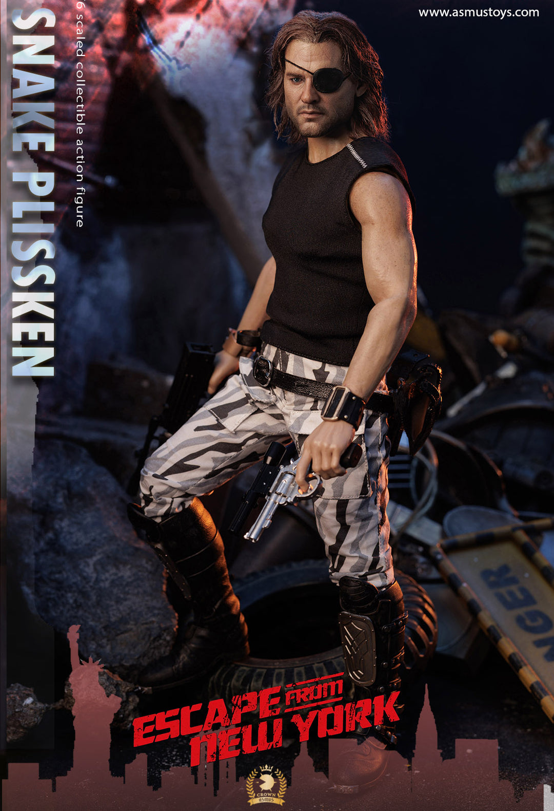 Snake Plissken REAL HAIR VERSION – Asmus Collectibles