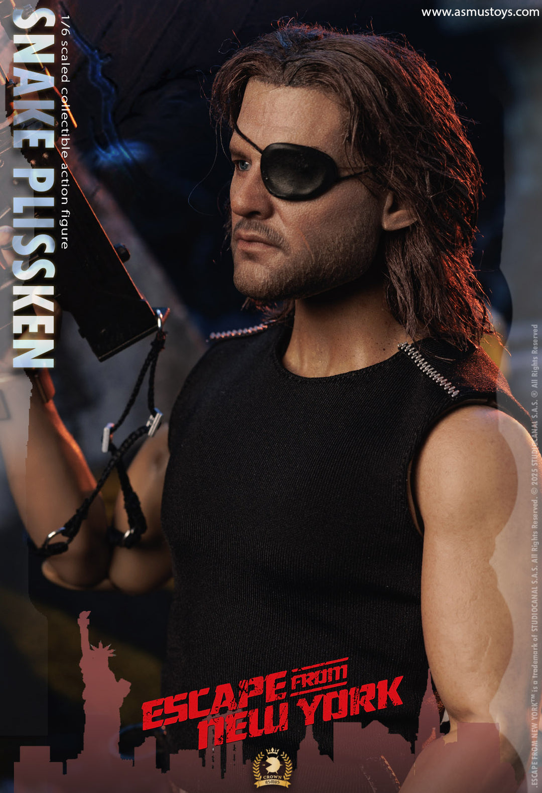 Snake Plissken REAL HAIR VERSION – Asmus Collectibles